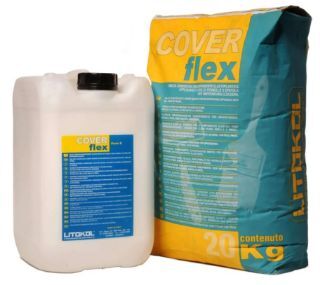 Зображення Суміш Litokol COVERFLEX "A" 20 кг двокомпонентна для гідроізоляції басейнів, террас, балконів