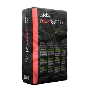 Изображение Litokol Клей для Плитки К77 20 кг Power Gel S1+ Білий PWRGS1B0020