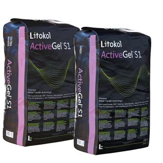 Изображение Litokol Клей для Плитки K50 20 кг Active Gel S1 Сірий ACTGS1G0020
