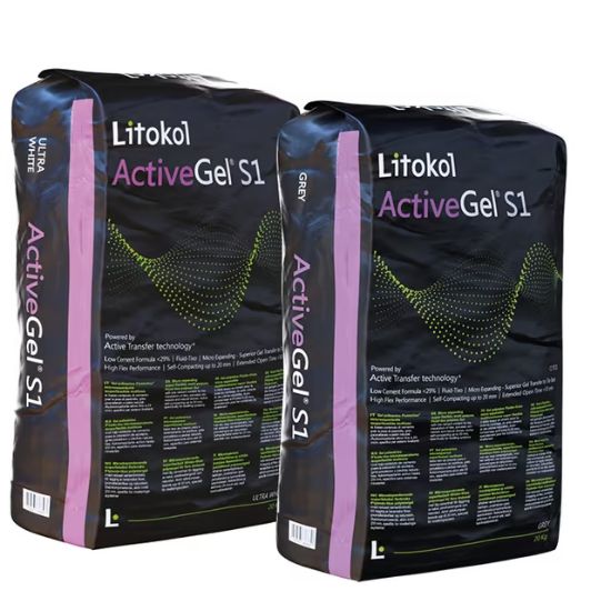 Изображение Litokol Клей для Плитки K50 20 кг Active Gel S1 Сірий ACTGS1G0020