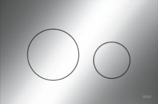 Зображення Панель змиву для унітазу TECEloop, пластикова для подвійного змиву, хром глянсовий