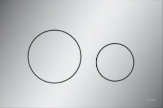 Зображення Пластикова панель змиву унітазу TECEloop для системи подвійного змиву, хром матовий