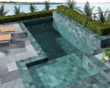 Изображение Плитка Dune Tahiti Turquoise Glossy 14.7x14.7 синя