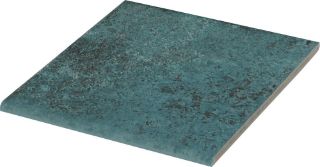 Зображення Плитка Dune Tahiti Turquoise Bullnose 14.7x14.7  сходина синя