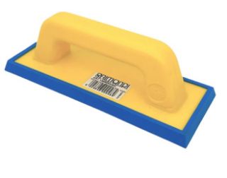 Зображення Шпатель затиральний зі змінною м'якою блакитною гумою 245x95 мм 136IN21R